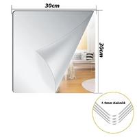 30X30CM KENDİNDEN YAPIŞKANLI ESNEK PVC DUVAR AYNASI PANEL STİCKER ÇIKARTMA