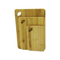 3LÜ SET  AHŞAP BAMBU KESİM PANOSU  YANDAN KULPLU   14X22CM - 21X29CM -