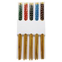 BAMBOO CHOPSTİCKS DESENLİ BAMBU 10 PARÇA  STICK ÇİN ÇUBUK SUŞİ KAŞIK