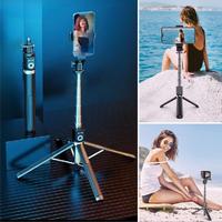 Fotoğraf Makinası ve Telefon Takılabilen 2si 1 Arada 2.2m Uzayan Selfie Çubuğu Kumandalı Tripod