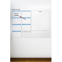 Haftalık Planlayıcı Manyetik Duvar Stickerı Takvim 70 cm x 56 cm