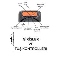 Koblosuz Mikrofonlu Bluetooth lu 2x6.5 İnch RGB Işıklı Şarjlı Taşınabilir Hoparlör