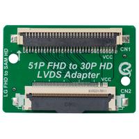 LCD PANEL FLEXİ REPAİR KART 51P FHD TO 30P HD LVDS ADAPTER LG FHD TO SAM HD QK08V2  QK8002A