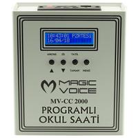 MAGICVOICE MV-CC2000 USB DUVAR TİPİ PROG AKILLI DIGITAL OKUL ZİL SAATİ (6 MELODİLİ) ÇAN TAKILABİLİR