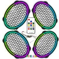 Pixel Ledli Oval Hoparlör Kapak  4 Adet Animasyonlu PK-5653