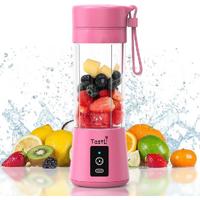 Portatif Taşınabilir El Blender 380 Ml Usb Şarjlı Pembe