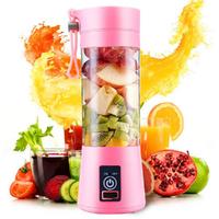 Portatif Taşınabilir El Blender 380 Ml Usb Şarjlı Pembe