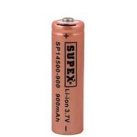 SUPEX SP14500-900S LİTYUM ION 3.7V 900MAH ŞARJ EDİLEBİLİR BAŞLIKLI PİL